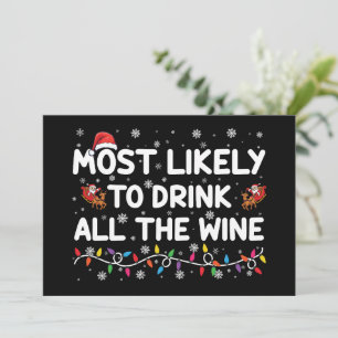 Hoogstwaarschijnlijk Drinkt Het Alle Wijn Familie  Kaart