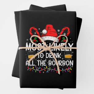Hoogstwaarschijnlijk drinkt hij alle bourbon met K Inpakpapier Vel