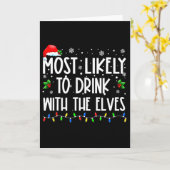 Hoogstwaarschijnlijk drinkt met de elfen Elf drink Kaart (Gele Bloem)