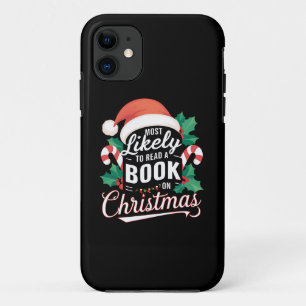 Hoogstwaarschijnlijk een boek lezen over Kerstmis Case-Mate iPhone Case