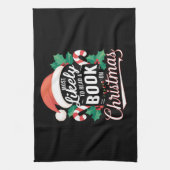 Hoogstwaarschijnlijk een boek lezen over Kerstmis Theedoek (Verticaal)