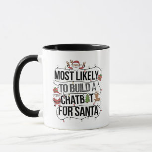 🤖Hoogstwaarschijnlijk een chatbot voor Kerstman g Mok