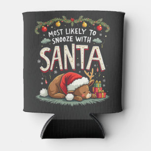 Hoogstwaarschijnlijk een dutje doen met Santa Slap Blikjeskoeler