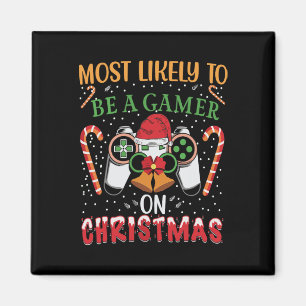 Hoogstwaarschijnlijk een gamer op Christmas Play V Magneet