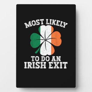 Hoogstwaarschijnlijk een Ierse exit St Patrick's D Fotoplaat