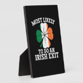 Hoogstwaarschijnlijk een Ierse exit St Patrick's D Fotoplaat (Zijkant)