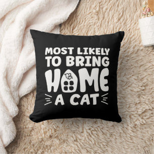 Hoogstwaarschijnlijk een kat mee naar huis nemen, kussen