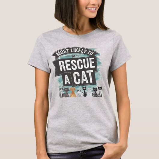 🐱Hoogstwaarschijnlijk een Kat Redden | Kat Foster T-shirt (Voorkant)