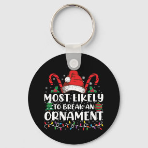 Hoogstwaarschijnlijk een kerstboomornament breken sleutelhanger