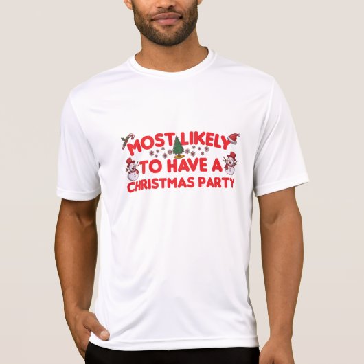 Hoogstwaarschijnlijk een kerstfeest t-shirt (Voorkant)
