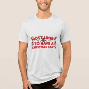 Hoogstwaarschijnlijk een kerstfeest Tri-Blend shirt