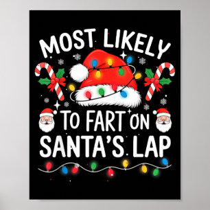 Hoogstwaarschijnlijk een scheet laten op de schoot poster