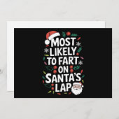 Hoogstwaarschijnlijk een scheet latend op de schoo feestdagenkaart (Voorkant / Achterkant)