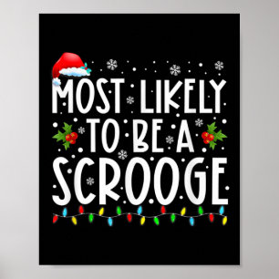 Hoogstwaarschijnlijk een Scrooge Fun Family Christ Poster