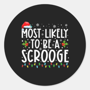 Hoogstwaarschijnlijk een Scrooge Fun Family Matchi Ronde Sticker