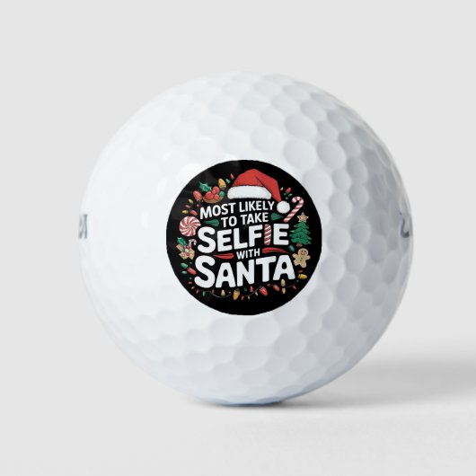 Hoogstwaarschijnlijk een selfie maken met de kerst golfballen (Voorkant)