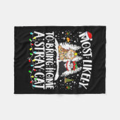 Hoogstwaarschijnlijk een verdwaalde kat mee naar h fleece deken (Voorkant (Horizontaal))