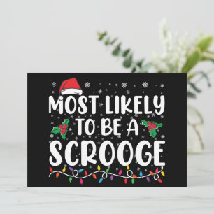 Hoogstwaarschijnlijk een vrek, leuke kerst voor de kaart