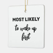 Hoogstwaarschijnlijk eerst wakker worden keramisch ornament (Links)