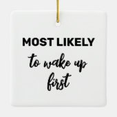 Hoogstwaarschijnlijk eerst wakker worden keramisch ornament (Achterkant)