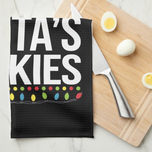 Hoogstwaarschijnlijk eet je kerstkoekjes Xmas Theedoek (Quarter Fold)