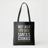 Hoogstwaarschijnlijk eet je kerstkoekjes Xmas Tote Bag (Voorkant)