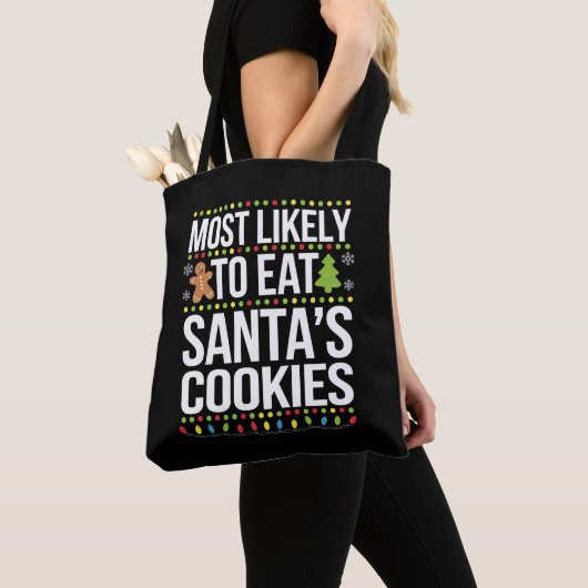 Hoogstwaarschijnlijk eet je kerstkoekjes Xmas Tote Bag (Dichtbij)