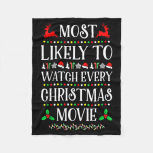 Hoogstwaarschijnlijk elke kerstfilm te bekijken Ke Fleece Deken