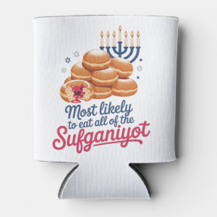 Hoogstwaarschijnlijk eten alle Sufganiyot Chanoeka Blikjeskoeler