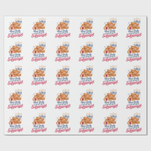 Hoogstwaarschijnlijk eten alle Sufganiyot Chanoeka Cadeaupapier
