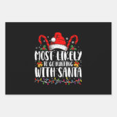 Hoogstwaarschijnlijk gaan jagen met Kerstman Hunt  Inpakpapier Vel (Voorkant)