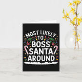 Hoogstwaarschijnlijk gaat Boss Santa rondom bijpas Kaart (Gele Bloem)