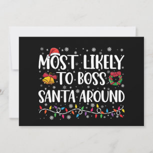 Hoogstwaarschijnlijk gaat deze persoon Santa comma Kaart
