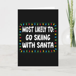 Hoogstwaarschijnlijk gaat skiën met de Kerstman - Kaart
