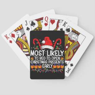 Hoogstwaarschijnlijk gaat smeken om Kerstcadeaus t Pokerkaarten