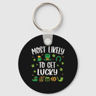 Hoogstwaarschijnlijk Geluk Hebben Leuk St. Patrick Sleutelhanger