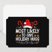 Hoogstwaarschijnlijk geven vakantie knuffels kerst kaart (Voorkant / Achterkant)