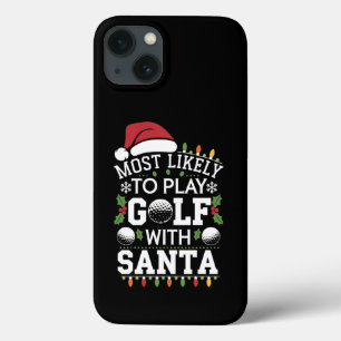 Hoogstwaarschijnlijk golf spelen met Kerstman fami Case-Mate iPhone Case