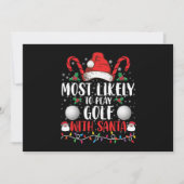Hoogstwaarschijnlijk golf spelen met Kerstman Fami Kaart (Voorkant)