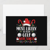 Hoogstwaarschijnlijk golf spelen met Kerstman Fami Kaart (Voorkant / Achterkant)
