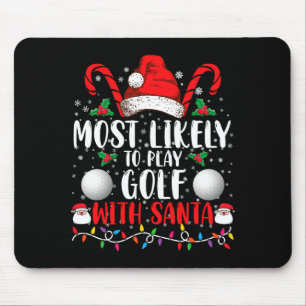 Hoogstwaarschijnlijk golf spelen met Sinterklaas F Muismat