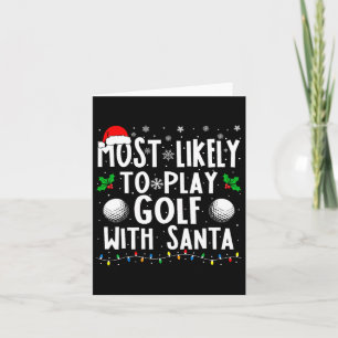 Hoogstwaarschijnlijk golf spelen met Sinterklaas K Kaart