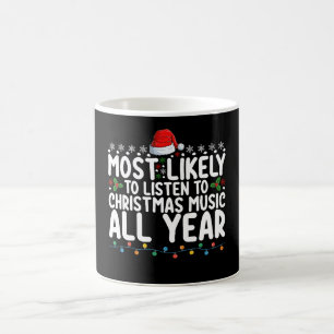 Hoogstwaarschijnlijk het hele jaar door kerstliedj koffiemok