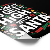 Hoogstwaarschijnlijk high worden met kerstmis foto afdruk (Hoek)