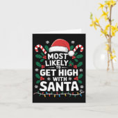 Hoogstwaarschijnlijk high worden met kerstmis - le kaart (Gele Bloem)