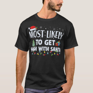 Hoogstwaarschijnlijk hoog worden met Kerstmis grap T-shirt