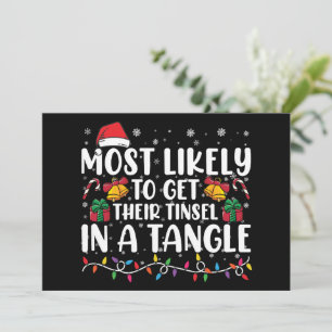 Hoogstwaarschijnlijk Hun Kerstlint In De War Kerst Kaart