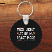 Hoogstwaarschijnlijk in de feestmodus Kerstmis Fun Sleutelhanger (Voorkant)