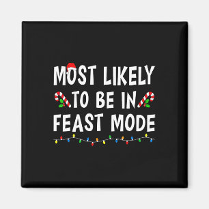Hoogstwaarschijnlijk in de feestmodus Xmas Funny F Magneet