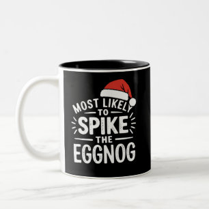 Hoogstwaarschijnlijk Kerst Eggnog Kerst Matching Tweekleurige Koffiemok